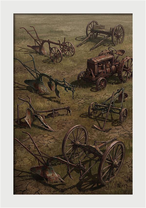 Scattered Farm Equipment