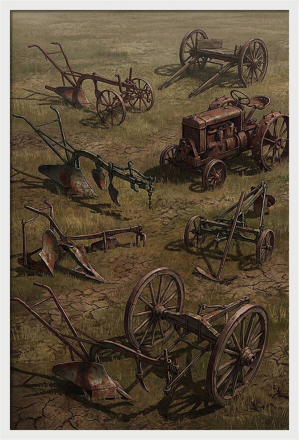 Scattered Farm Equipment