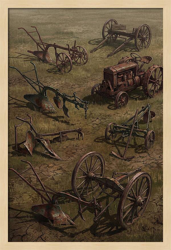 Scattered Farm Equipment