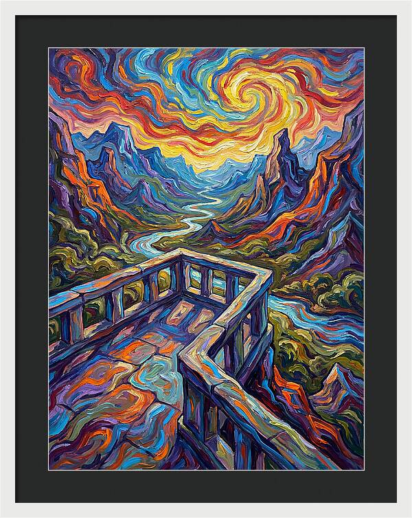 Scenic Overlook At Dusk