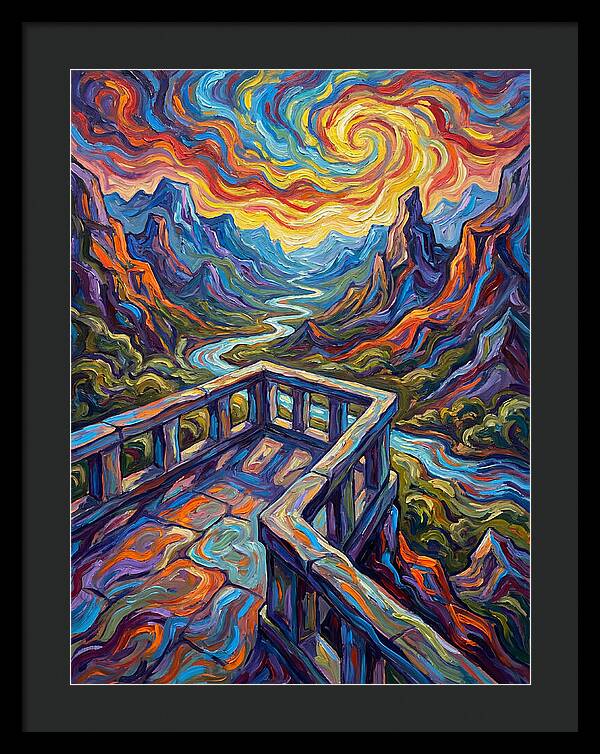 Scenic Overlook At Dusk