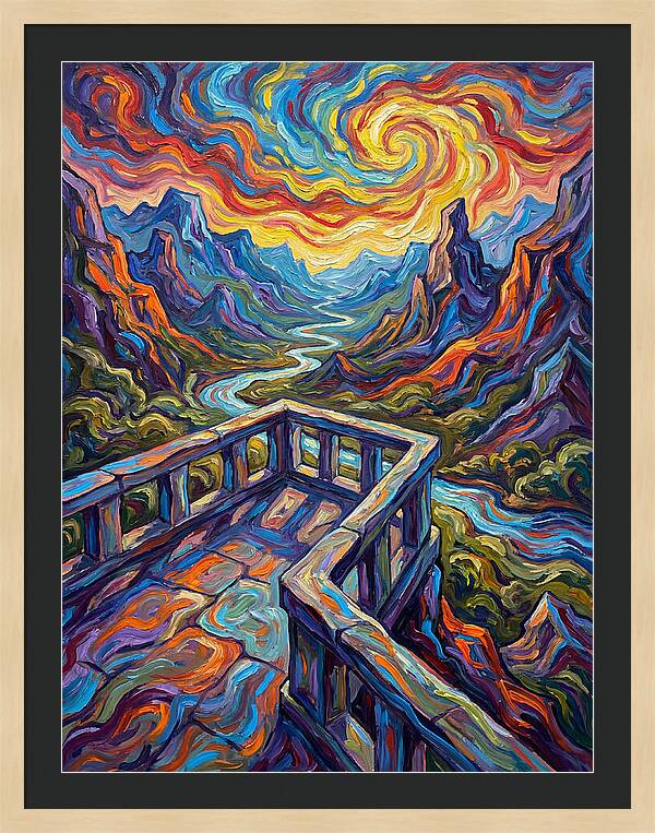 Scenic Overlook At Dusk