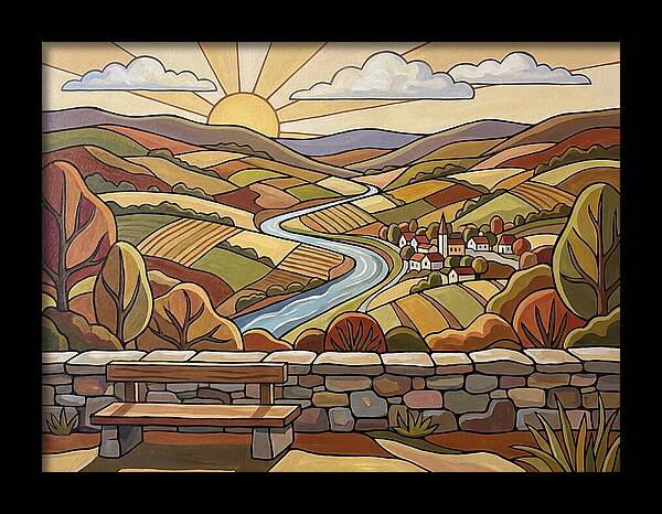 Scenic Overlook At Sunset