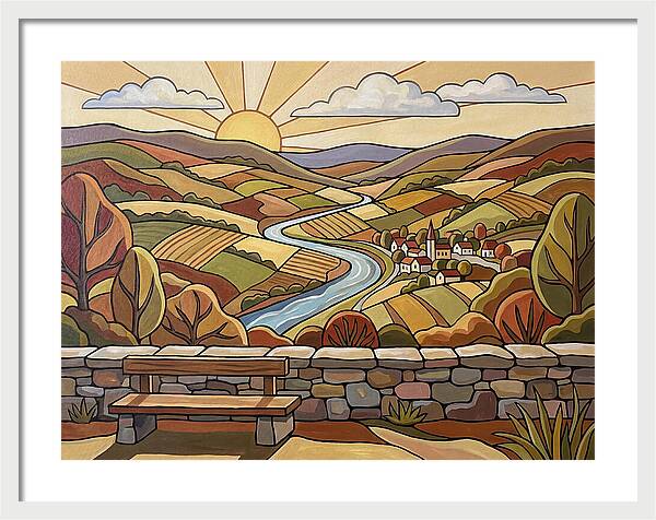 Scenic Overlook At Sunset