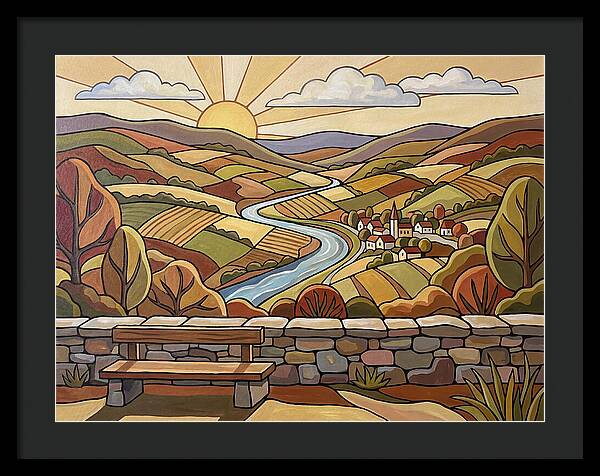 Scenic Overlook At Sunset