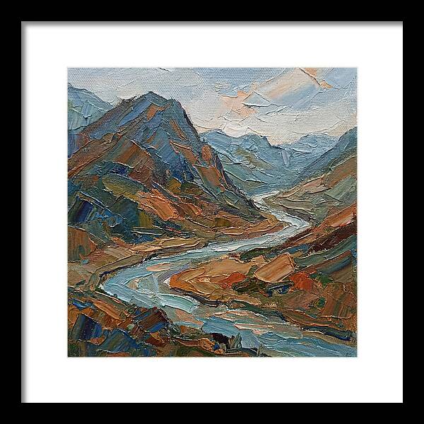 Scenic Overlook In Palette Knife Style