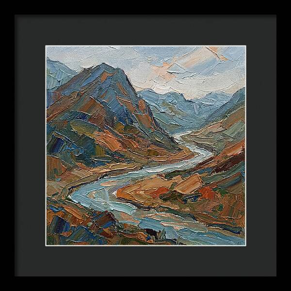 Scenic Overlook In Palette Knife Style