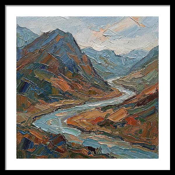Scenic Overlook In Palette Knife Style