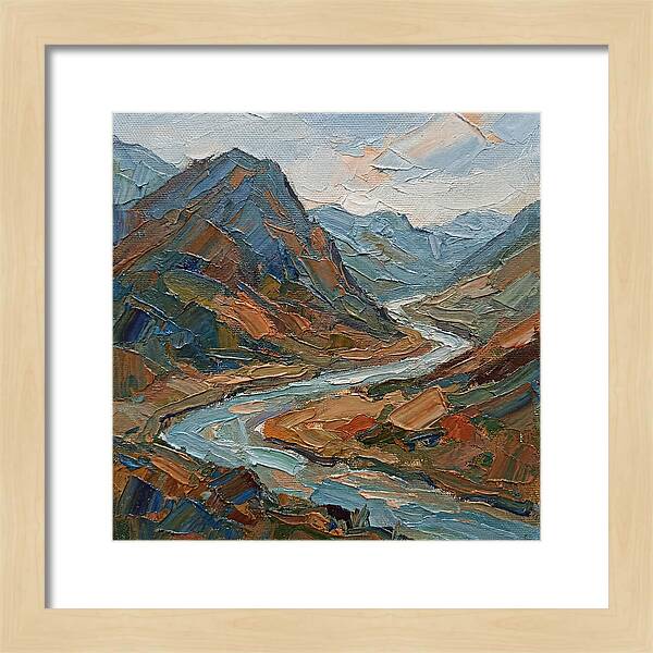Scenic Overlook In Palette Knife Style