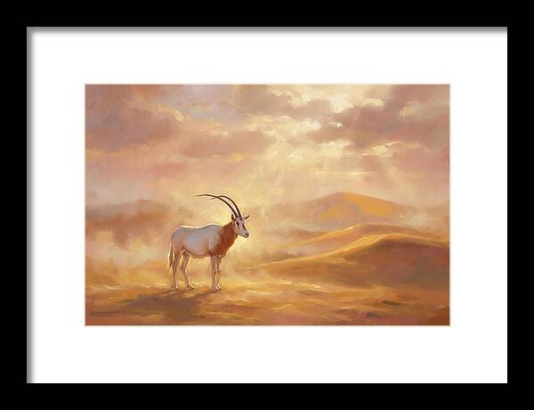 Scimitar Oryx In Landscape