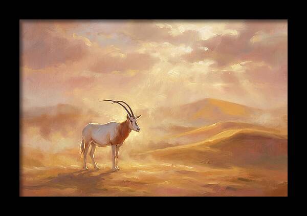Scimitar Oryx In Landscape