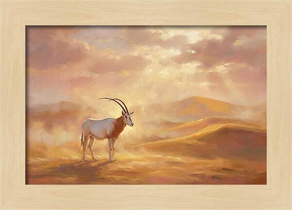Scimitar Oryx In Landscape