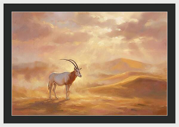 Scimitar Oryx In Landscape