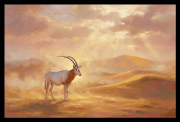 Scimitar Oryx In Landscape