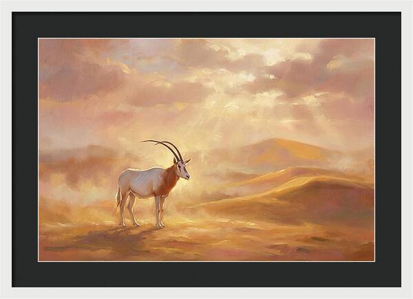 Scimitar Oryx In Landscape