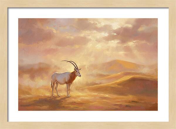 Scimitar Oryx In Landscape