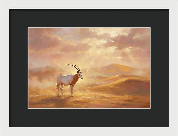 Scimitar Oryx In Landscape