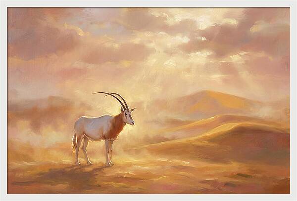 Scimitar Oryx In Landscape