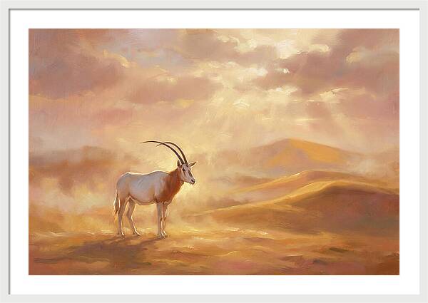 Scimitar Oryx In Landscape