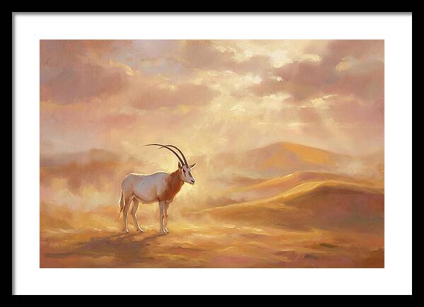 Scimitar Oryx In Landscape