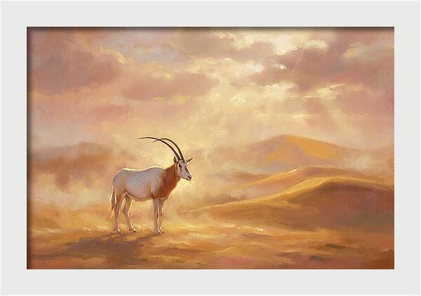 Scimitar Oryx In Landscape