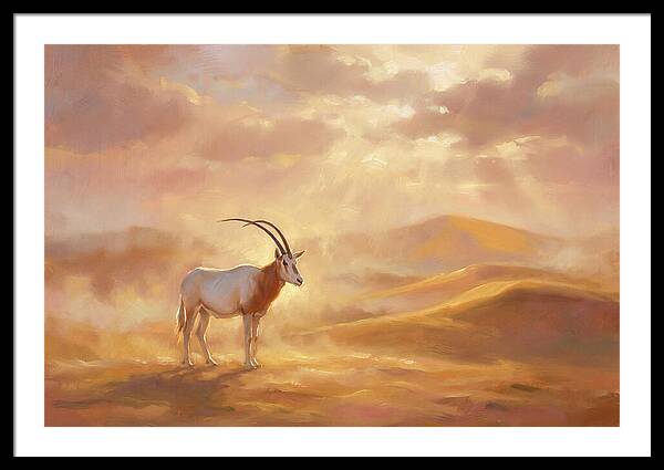 Scimitar Oryx In Landscape