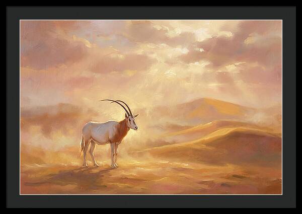 Scimitar Oryx In Landscape