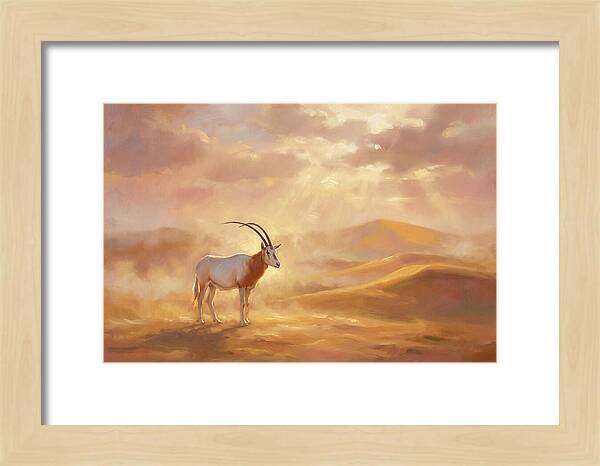 Scimitar Oryx In Landscape