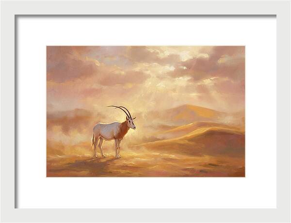 Scimitar Oryx In Landscape