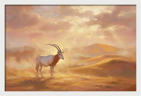 Scimitar Oryx In Landscape