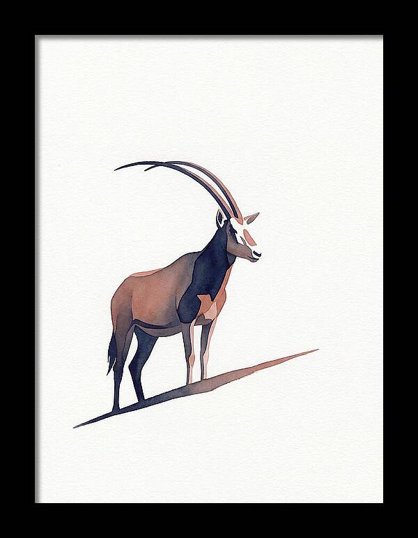 Scimitar Oryx In Minimalist Style