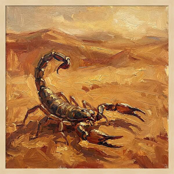 Scorpion In Desert Light