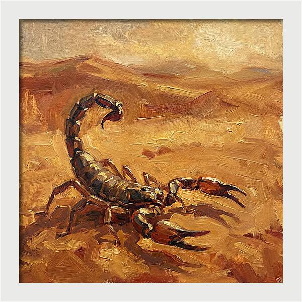 Scorpion In Desert Light