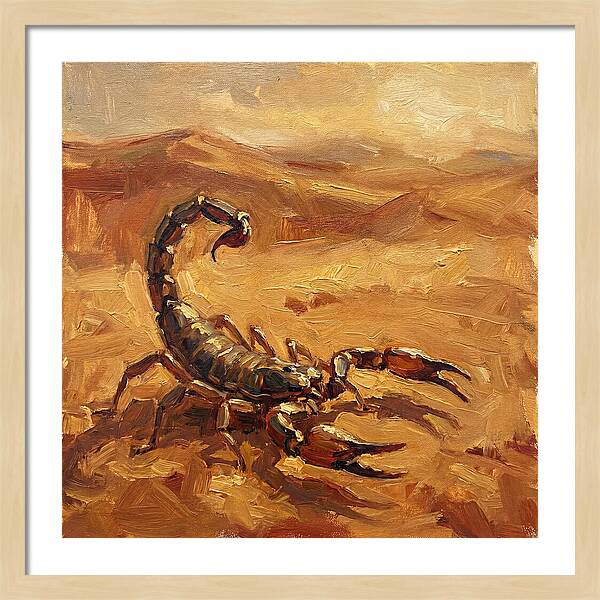 Scorpion In Desert Light