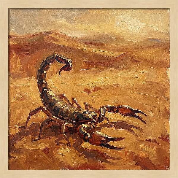 Scorpion In Desert Light