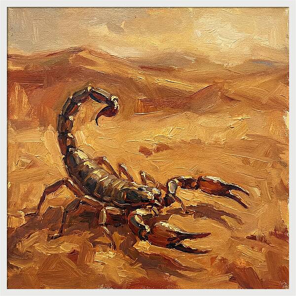 Scorpion In Desert Light