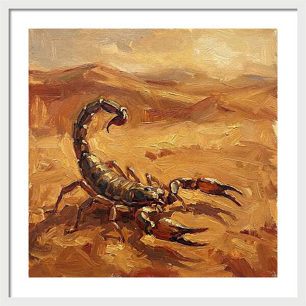 Scorpion In Desert Light