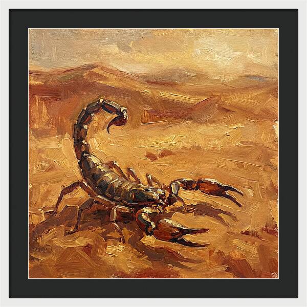 Scorpion In Desert Light