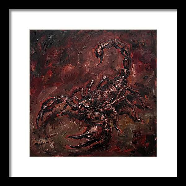 Scorpion In Expressionist Style