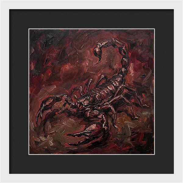 Scorpion In Expressionist Style