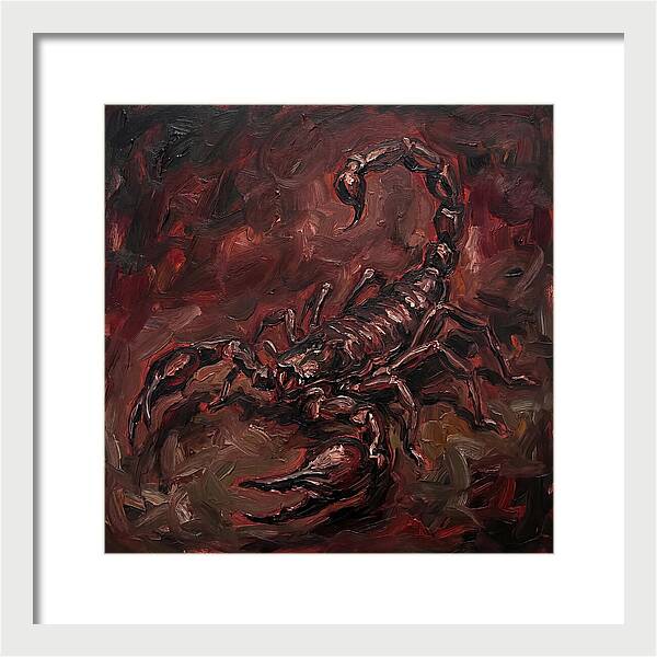 Scorpion In Expressionist Style