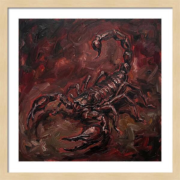 Scorpion In Expressionist Style