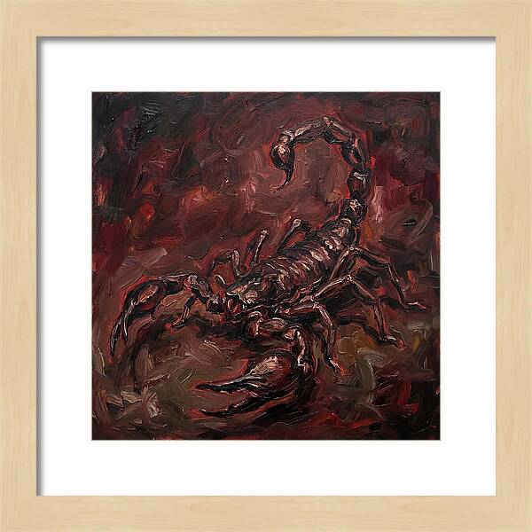 Scorpion In Expressionist Style