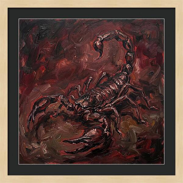 Scorpion In Expressionist Style