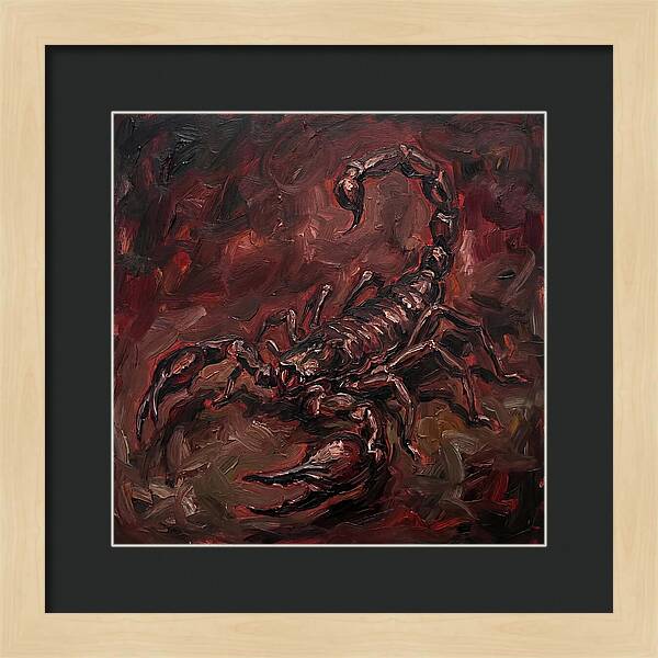 Scorpion In Expressionist Style