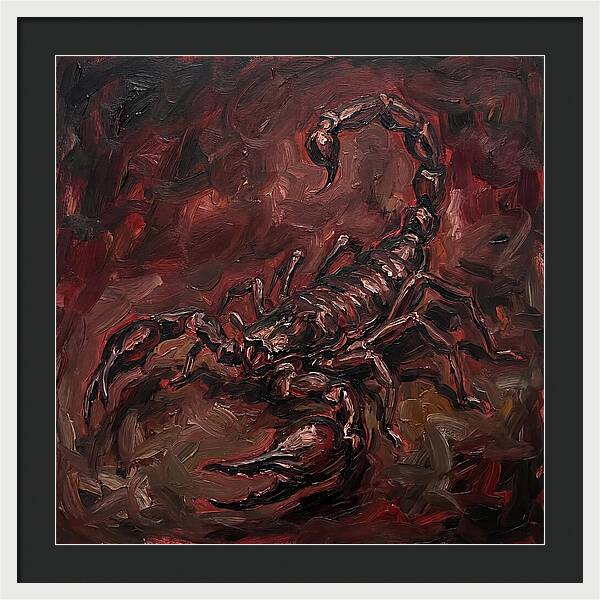 Scorpion In Expressionist Style
