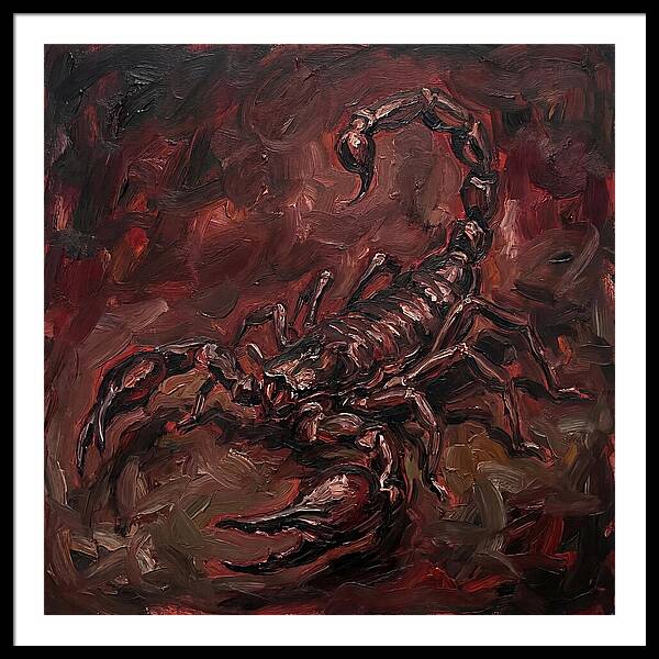 Scorpion In Expressionist Style