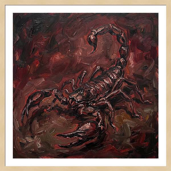 Scorpion In Expressionist Style