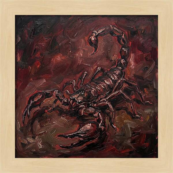 Scorpion In Expressionist Style