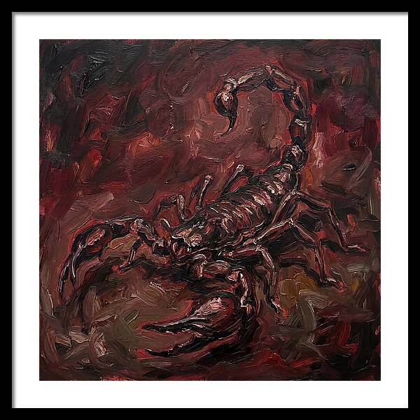 Scorpion In Expressionist Style